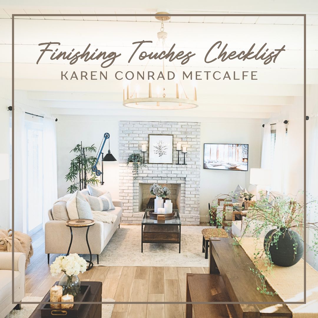 Finishing Touches Checklist