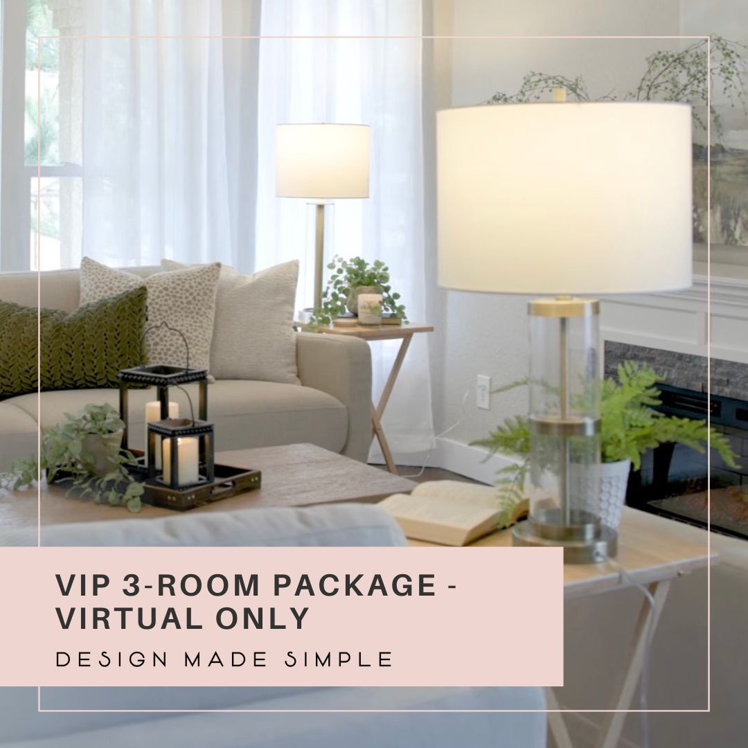 Design Made Simple Package #2 – VIP 3-Room Package